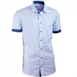 Košile modrá Aramgad kombinovaná vypasovaná 40338