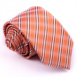 Slim fit oranžová kravata Greg 99701